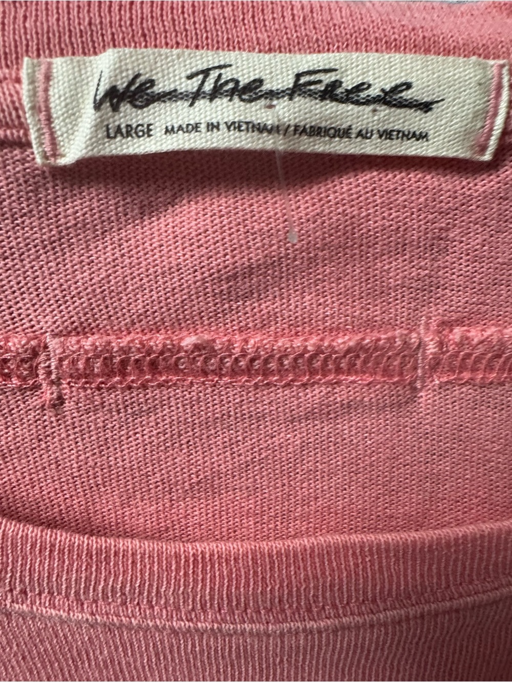 We The Free CC Tee Size Large NWOT RT $38. CURRENT Online color Red Hot - Picture 7 of 7